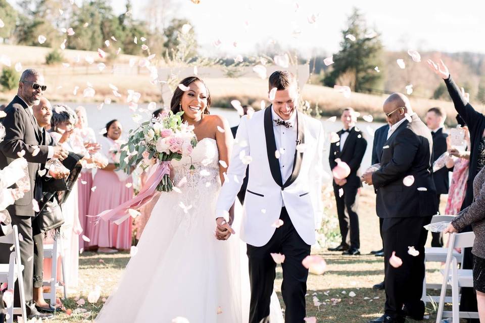 happy couple recessional