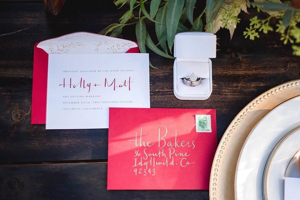 christmas wedding invitations
