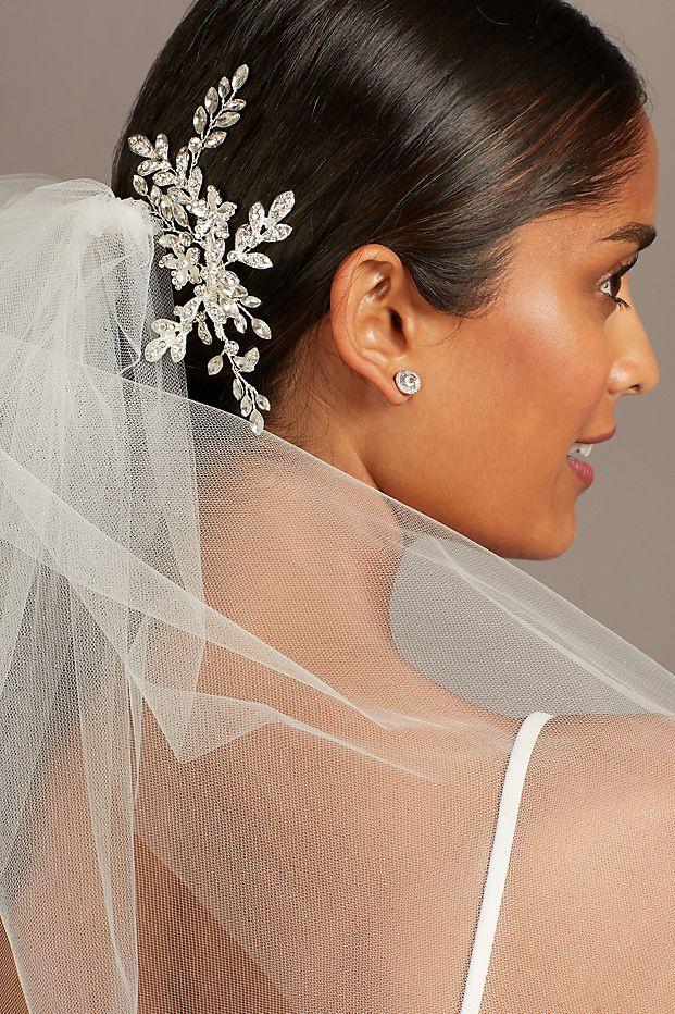 Bride Leaf Pearl Hair Clips Crown Hairband For Women Wedding Hair Accessories 