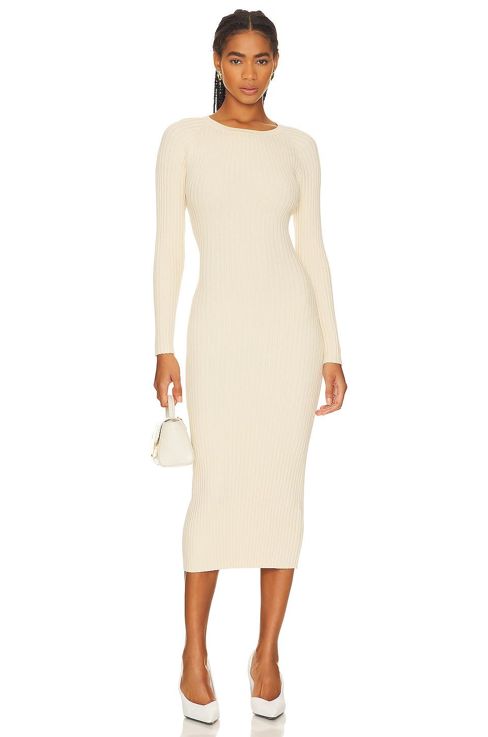 Turtleneck sweater dress with cutouts