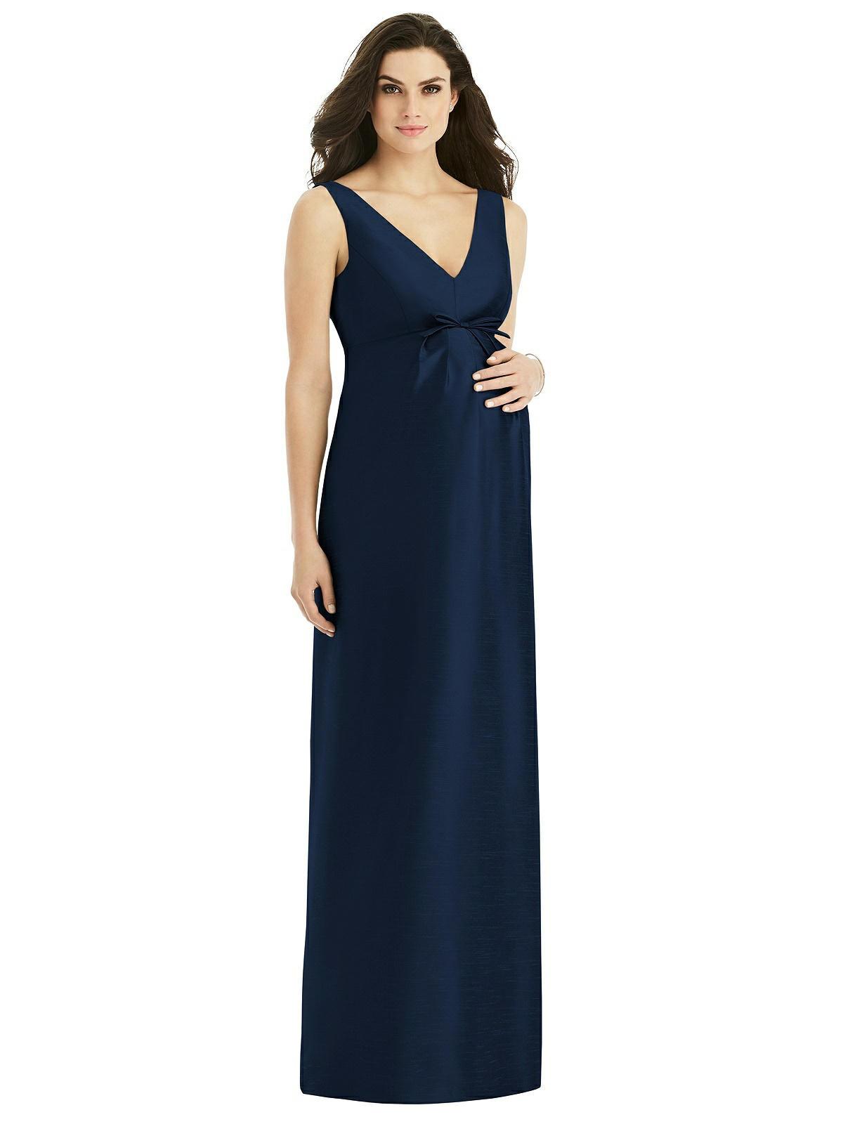 Celia Maternity Maxi Dress Navy Stripe - Maternity Wedding Dresses