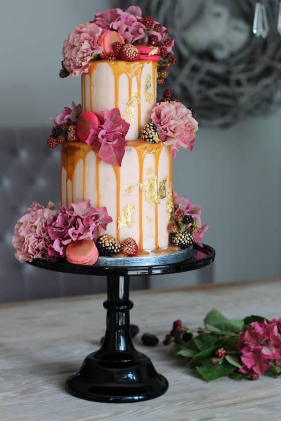 Update 126+ pastel pink wedding cake latest