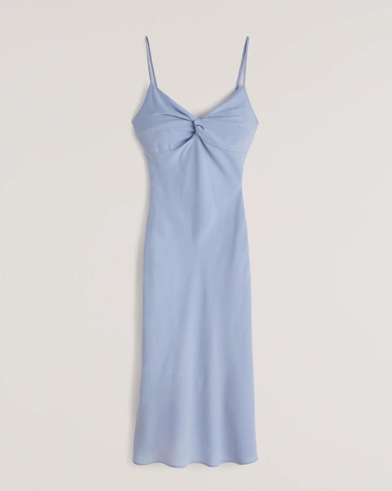 Light blue slip dress