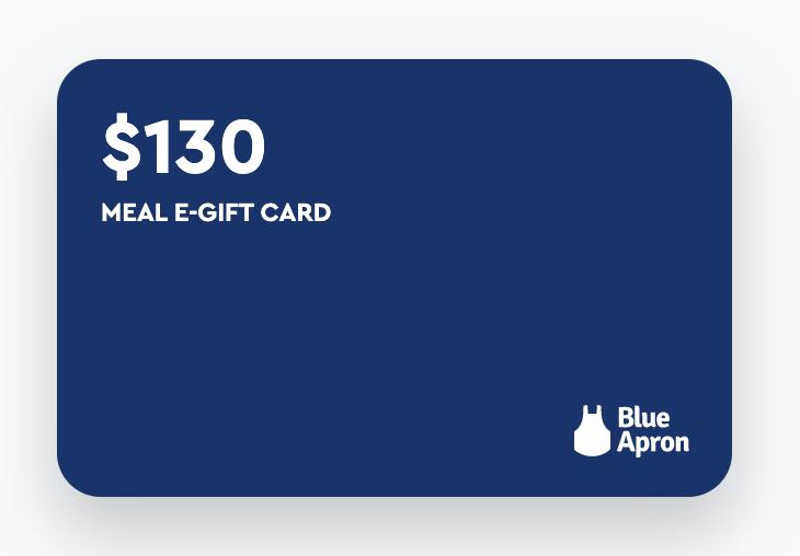 blue apron meal kit e-gift card for food engagement gifts