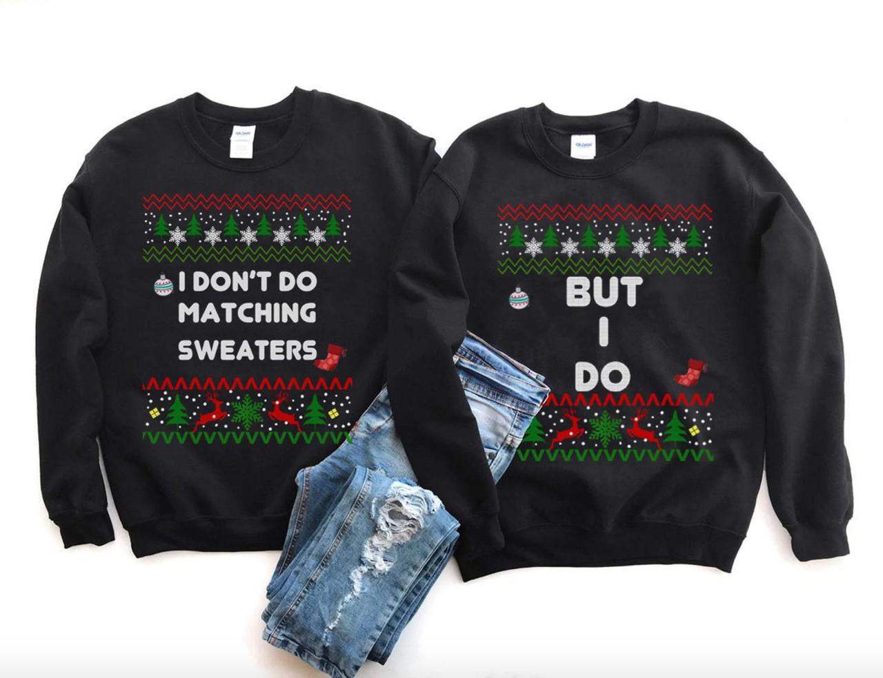 christmas gift for engaged couple matching sweaters