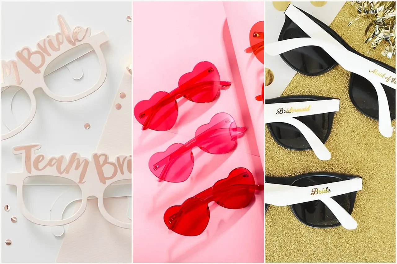 White Bridal Party Sunglasses