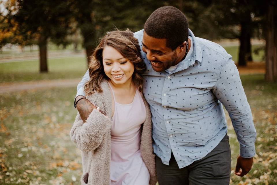 couple walking together