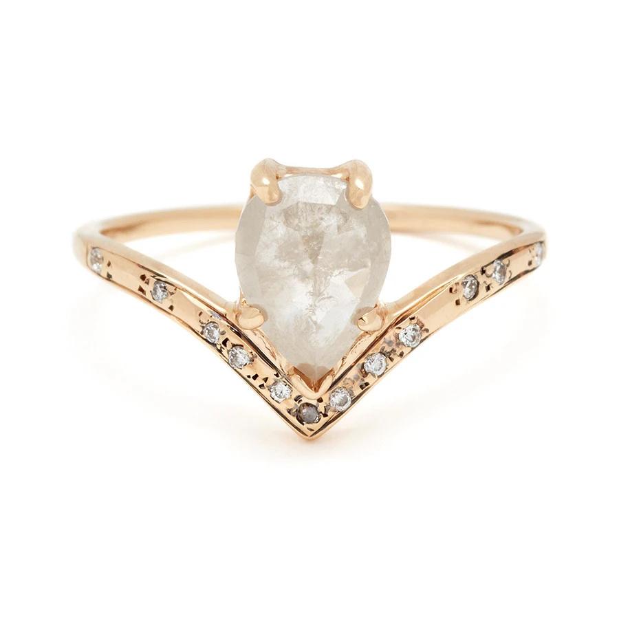 3 Stone Diamond and Sapphire Ring | Olivia Ewing