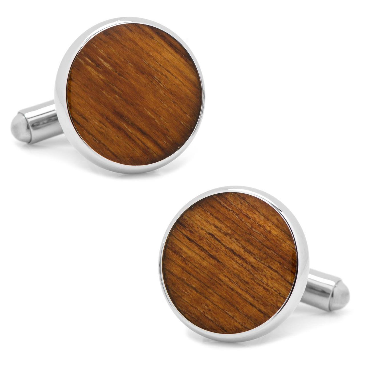 Wooden cuff links traditional 5 year anniversary gift for him 