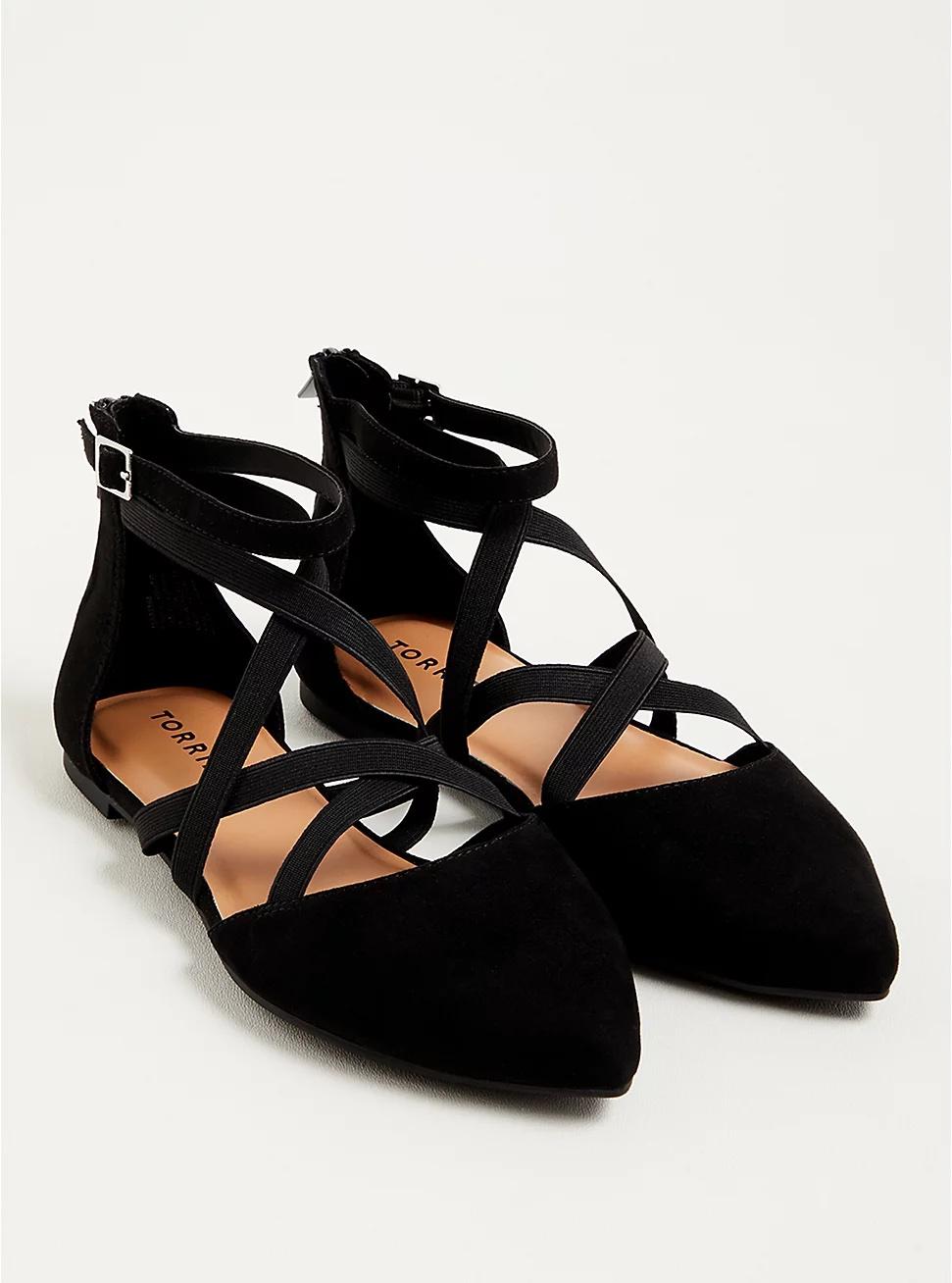 Flat black wedding shoes hotsell