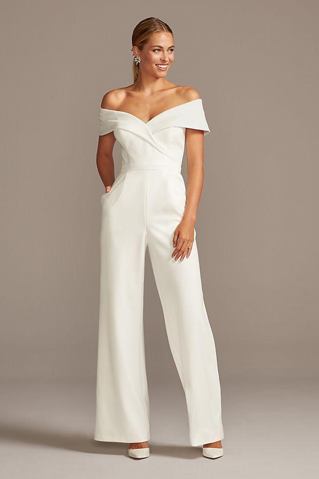 33 White Bridal Jumpsuits for Weddings ...