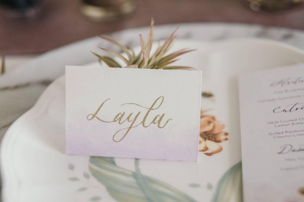 wedding place cards couples or individuals