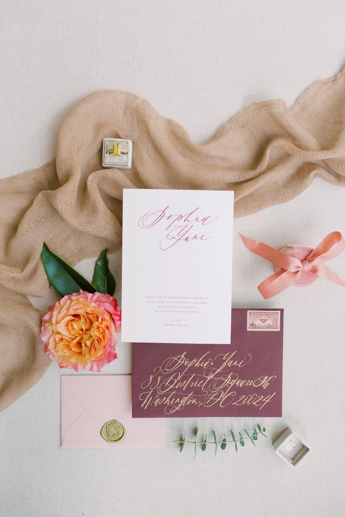 What Is a Wedding Flat Lay + 20 Ideas What to Include - Lovely & Planned