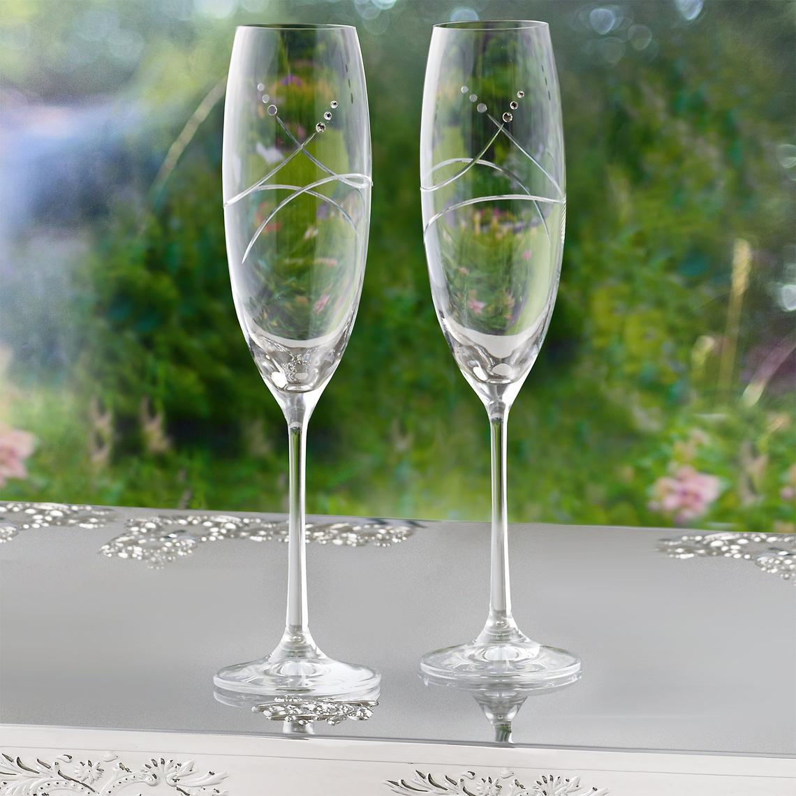 Elegant deals champagne glasses