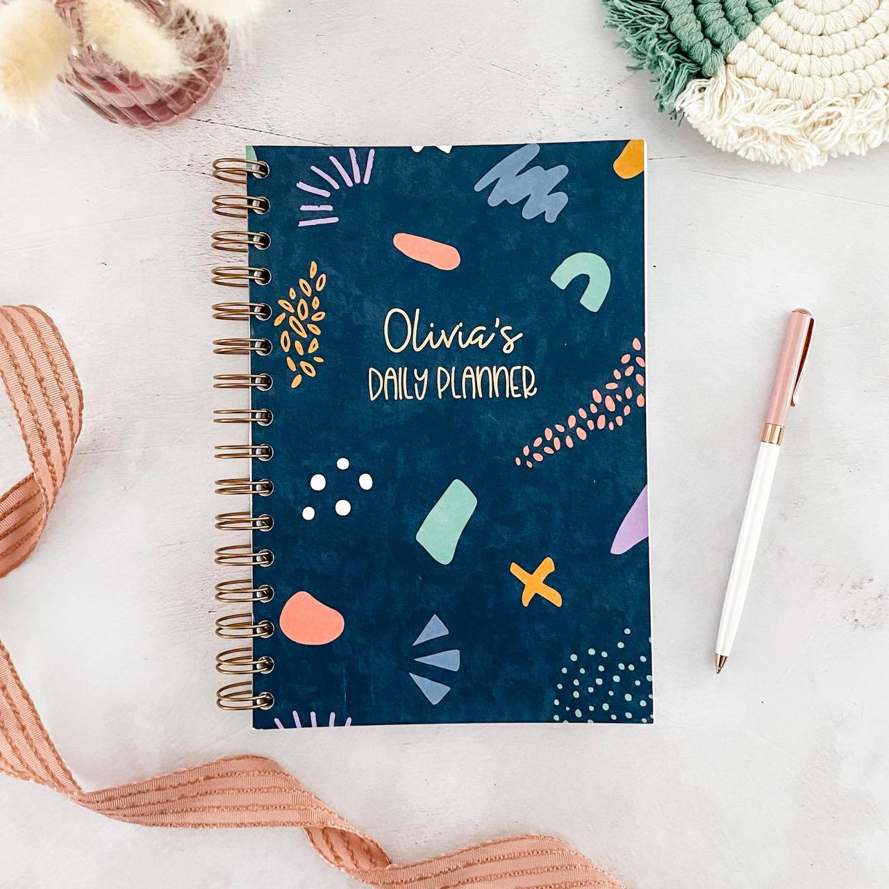 custom colorful planner