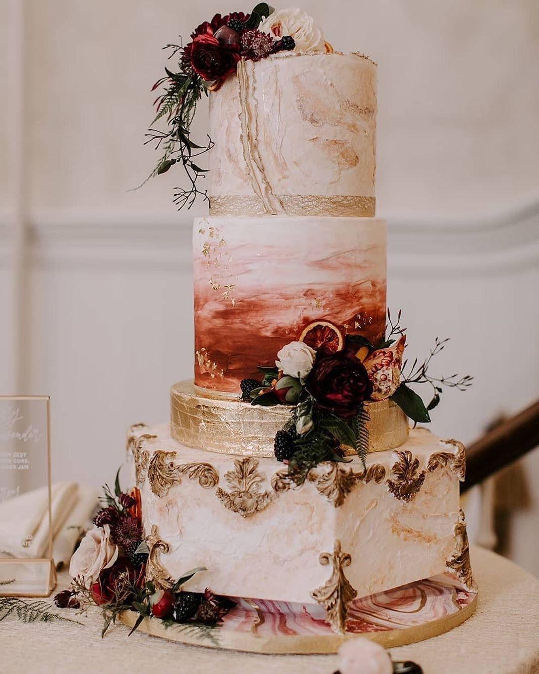 A Crowd Pleasing Trend: The Red Velvet Wedding Cake | OneFabDay.com