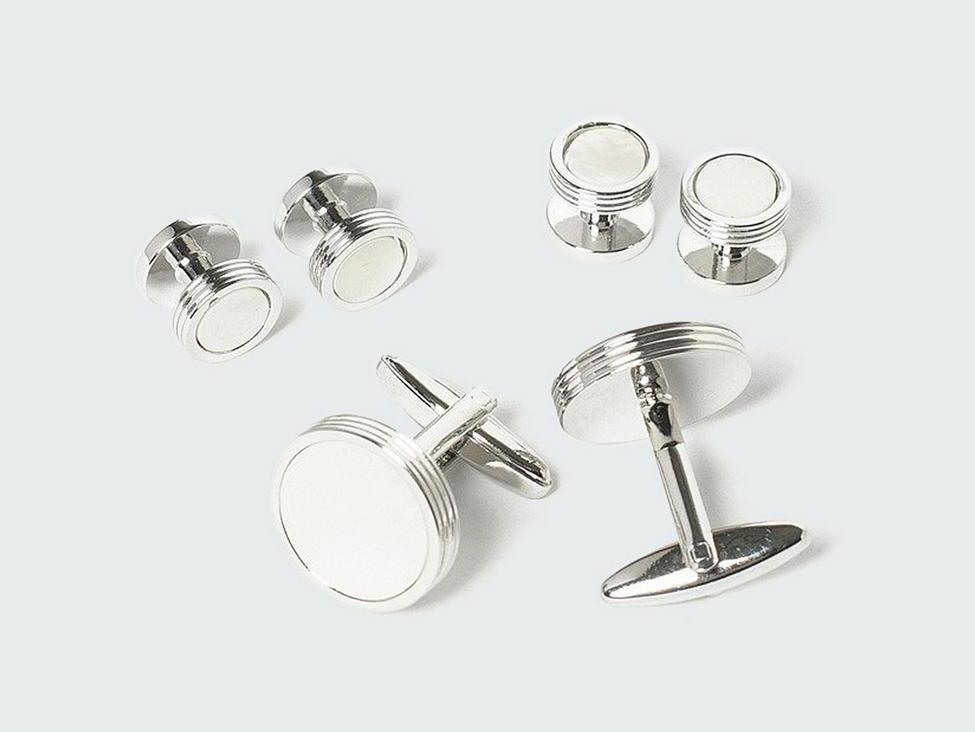 Pronto Uomo Men's Cufflink Stud Set