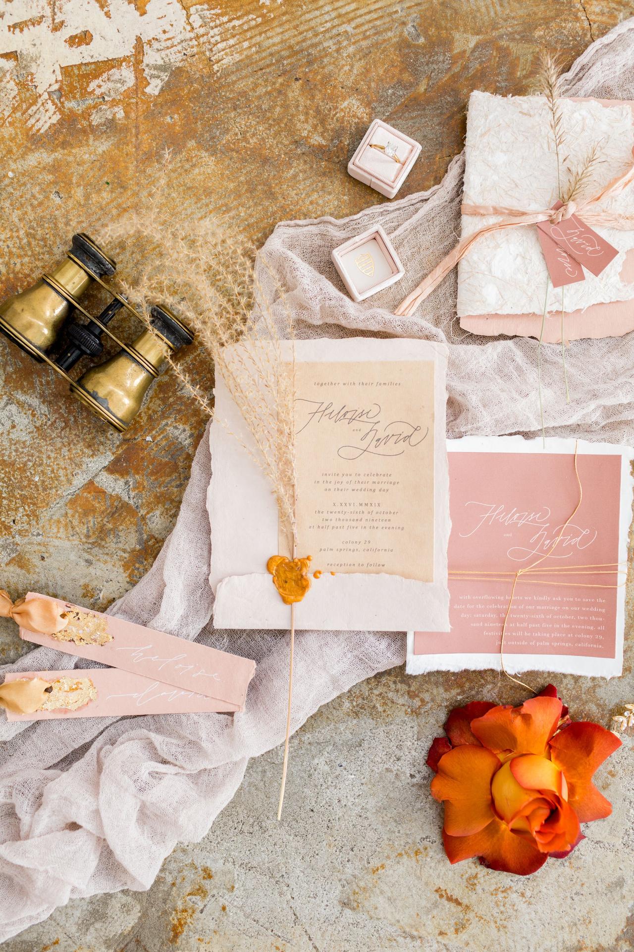 What Is a Wedding Flat Lay + 20 Ideas What to Include - Lovely & Planned