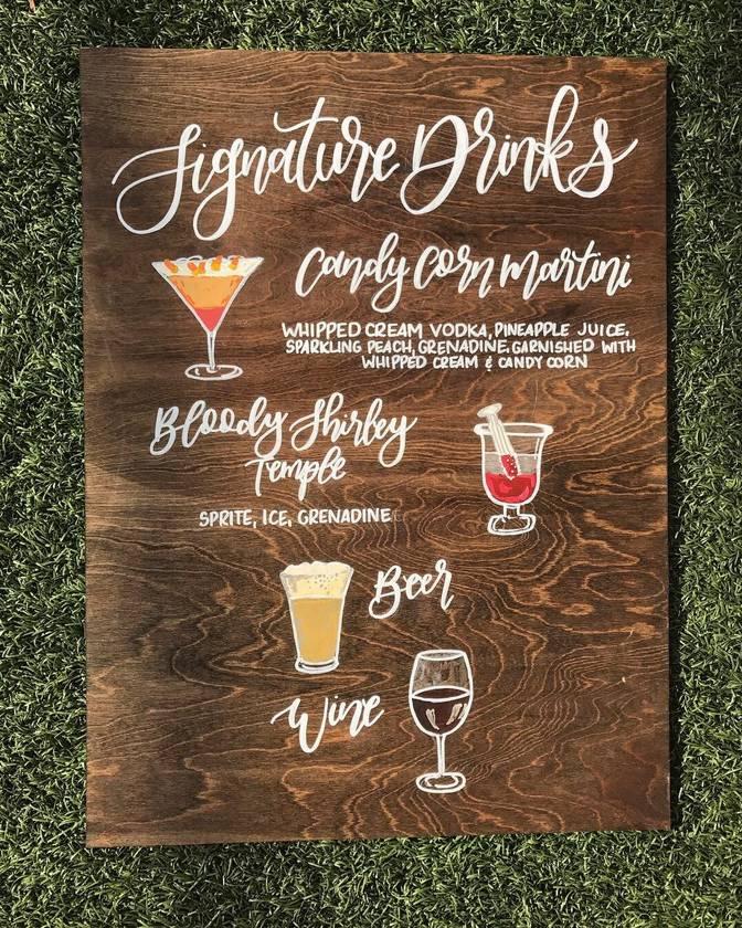 27 Clever Signature Wedding Drink Names