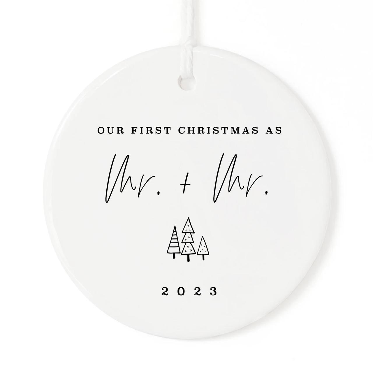 Our First Christmas as Mr. and Mr. 2023 ornament