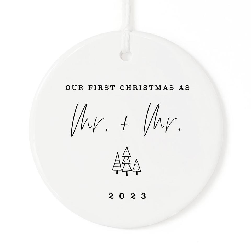 29 First Christmas Married Ornaments for 2023 Newlyweds