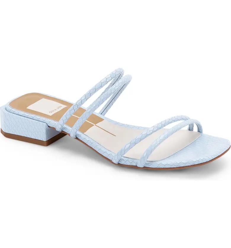 Fashion Blue Sandals For Women, Buckle Decor Flatform Slingback Sandals |  SHEIN USA