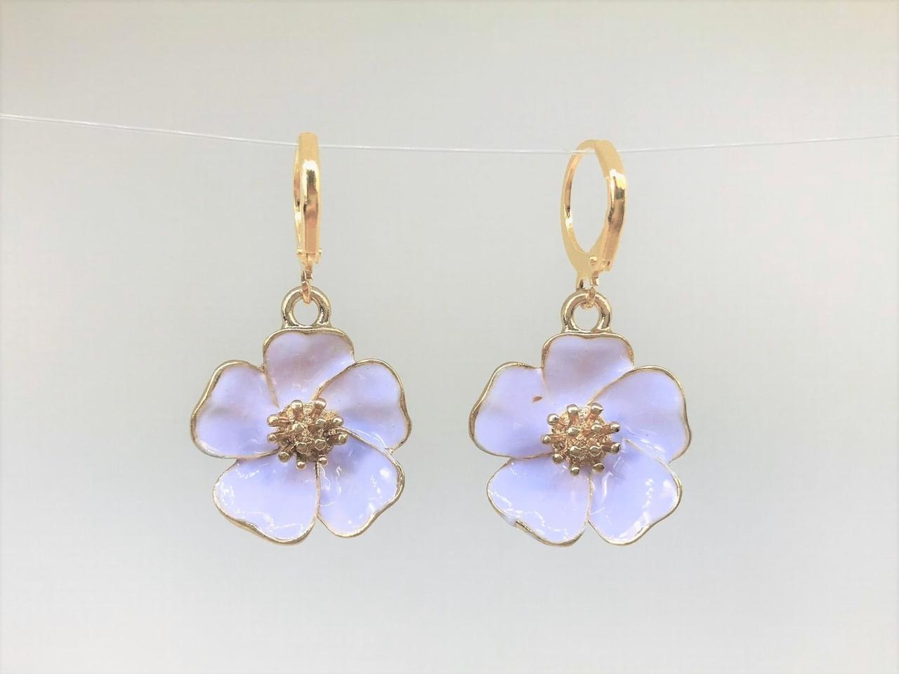 Cherry blossom earrings Pink sakura Blush flower earrings