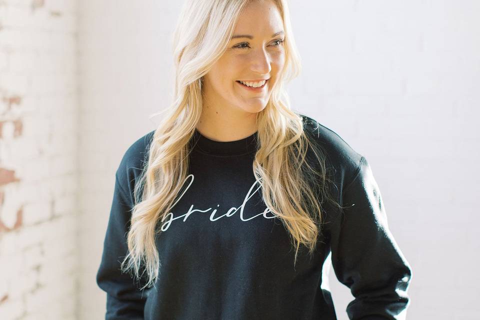 black bride crewneck sweatshirt