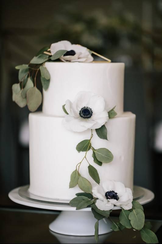 Burgundy and Pink Cake Topper Decoration, Silk Cake Flowers