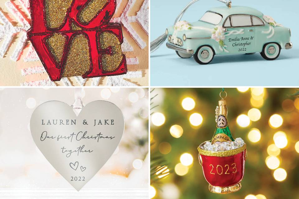 29 Christmas Ornaments for Your First Holiday as a Married Couple 