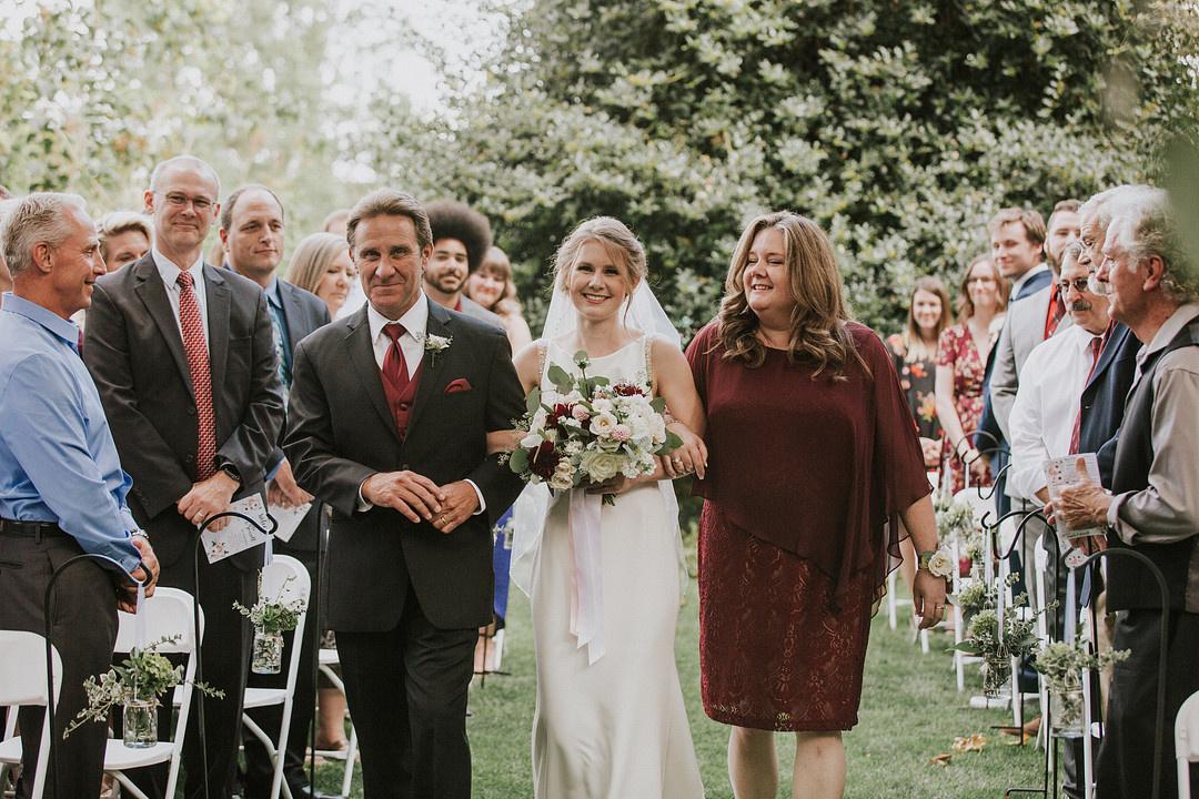 semi formal barn wedding attire