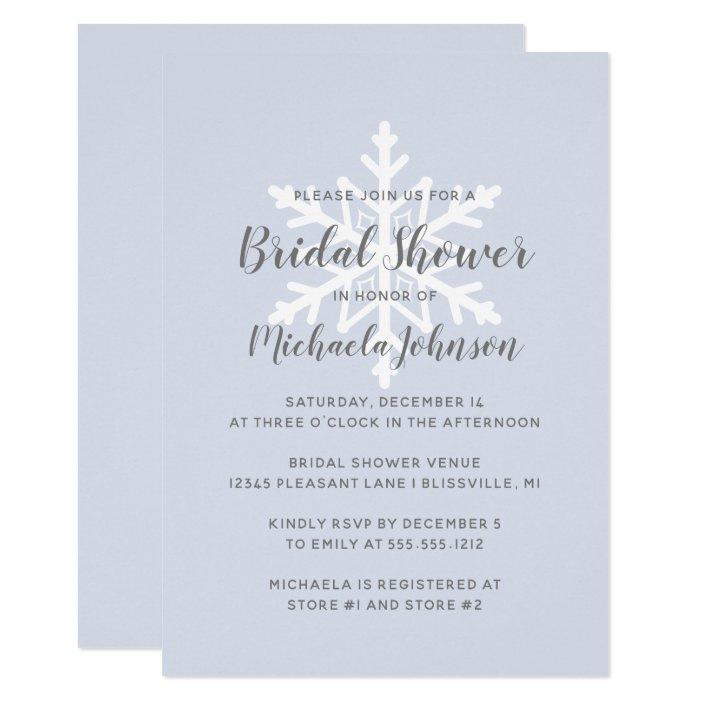 21 Winter Bridal Shower Invitations That Will Get You in the Holiday Spirit