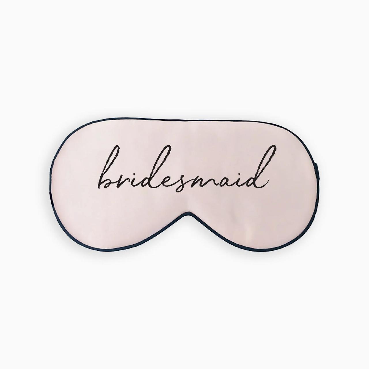 Bridesmaid sleep mask proposal box idea