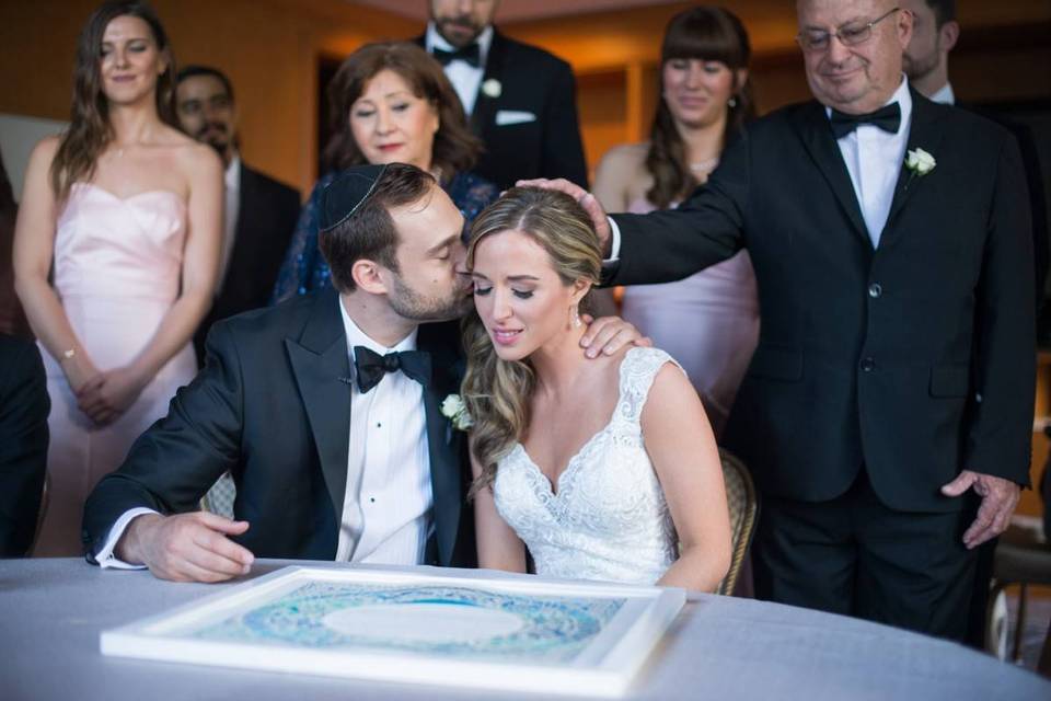 wedding ketubah signing