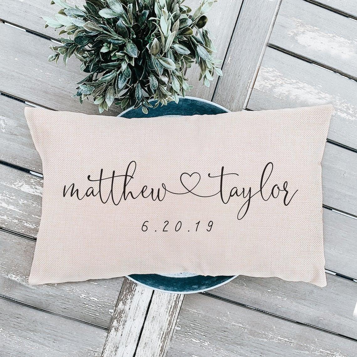 Mr And Mrs Photo Pillow Personalized, Marriage Gifts For Couple, Mr And Mrs  Wedding Gifts - Best Personalized Gifts for Everyone