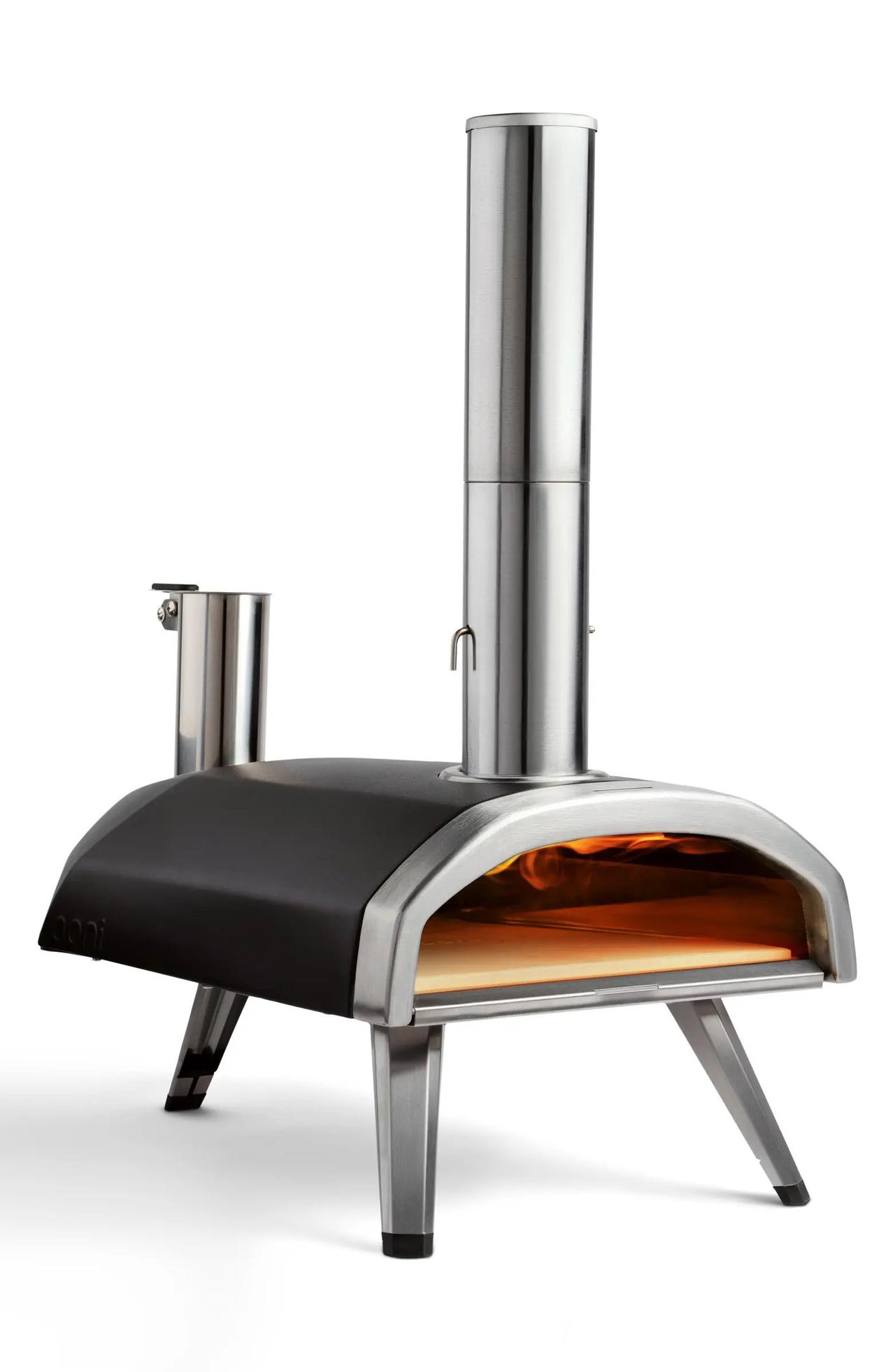 Wood-pellet portable pizza oven fifth anniversary gift idea