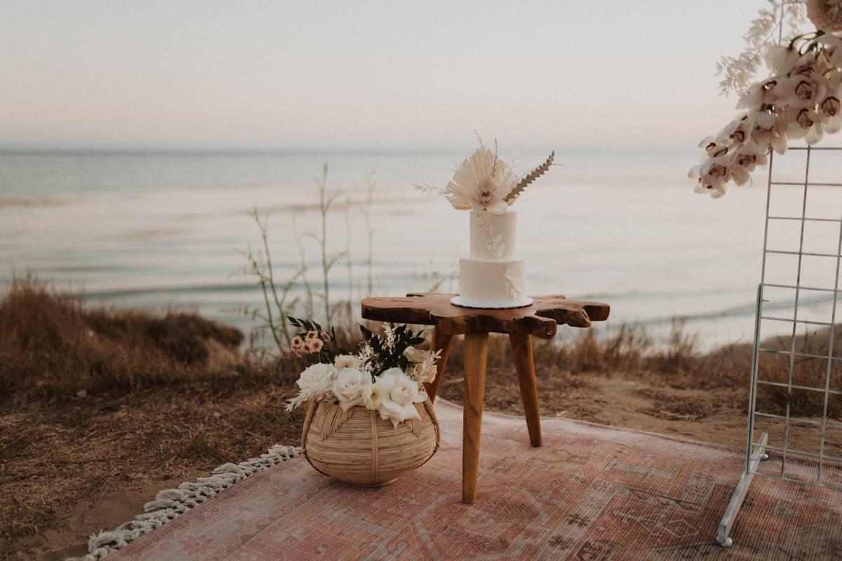 Bohemian beach outlet wedding theme