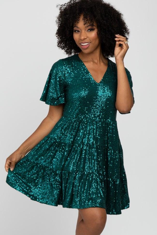 Dark green maternity outlet bridesmaid dress