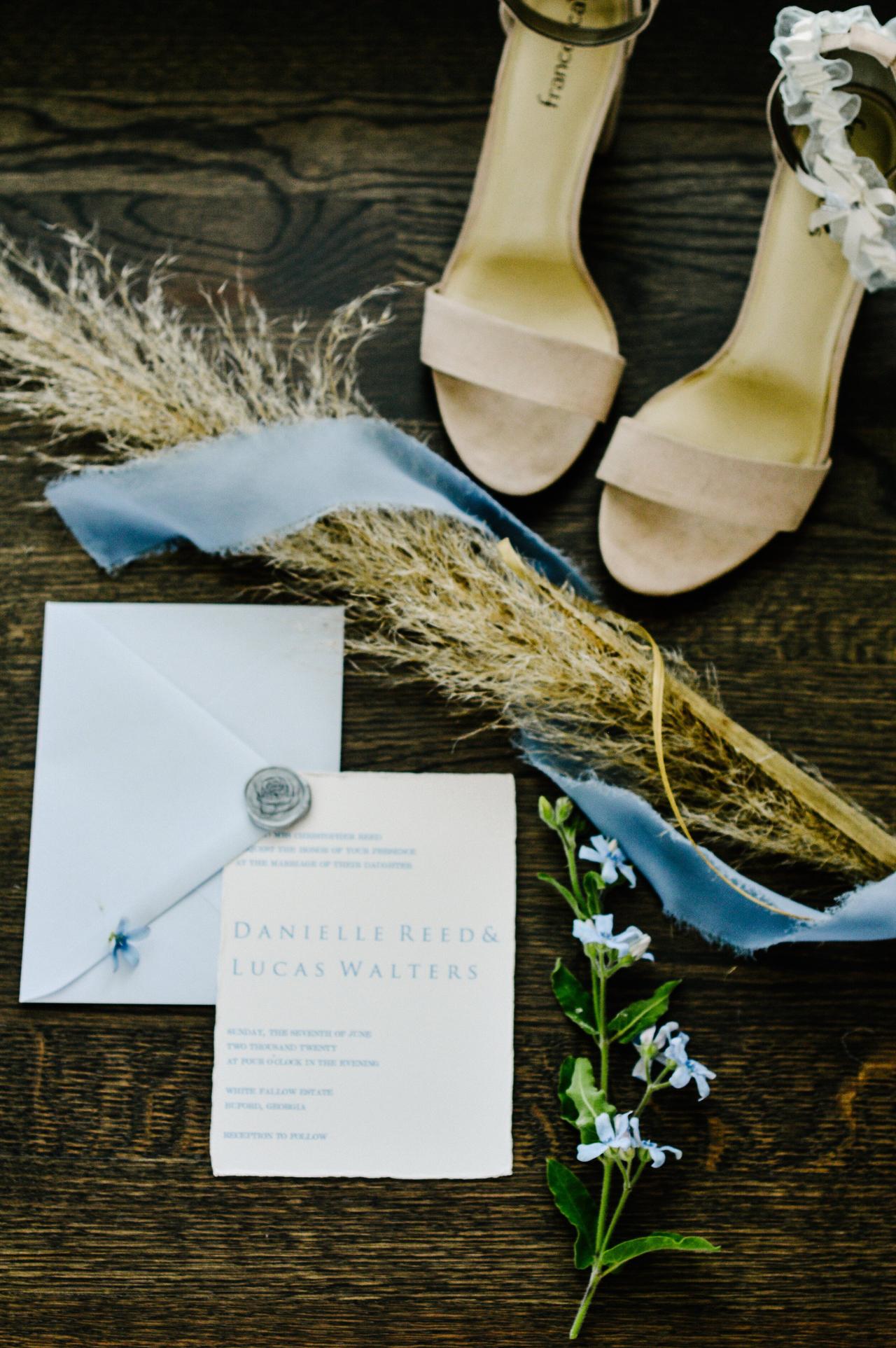 Sage Green & Dusty Blue Flat Lay Ribbon Styling Kit, Sage Green