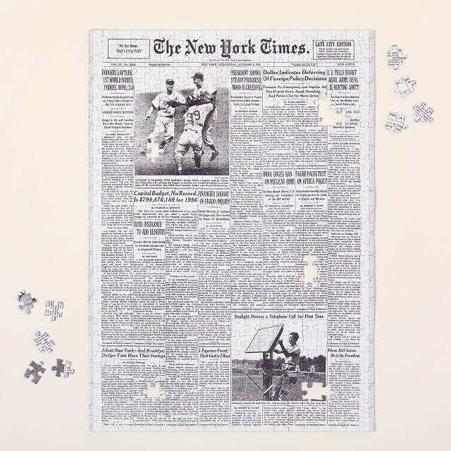 Подарки на годовщину для родителей, изготовленный на заказ пазл из газеты New York Times на первой полосе в день свадьбы