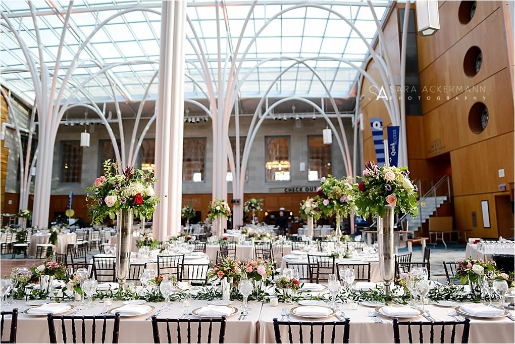 wedding reception at indianapolis public library