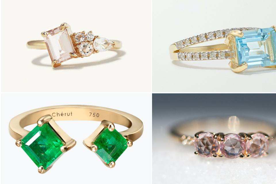 Alternative Gemstone Engagement Rings on the Rise | yj life