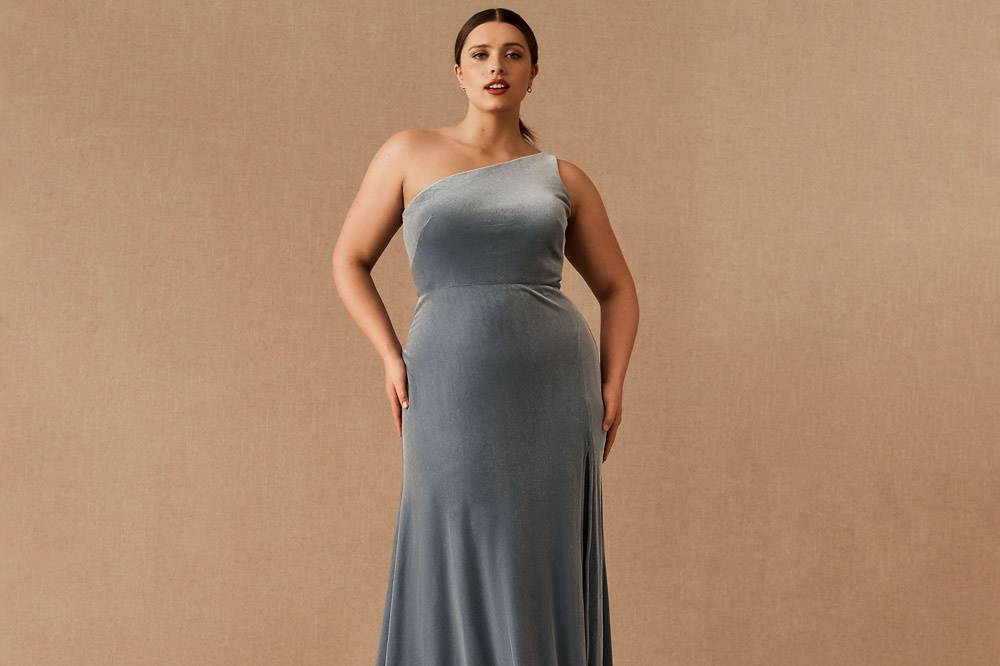 Sexy Big Bust Bling Plus Size Robe Soirre Long Evening Dress For