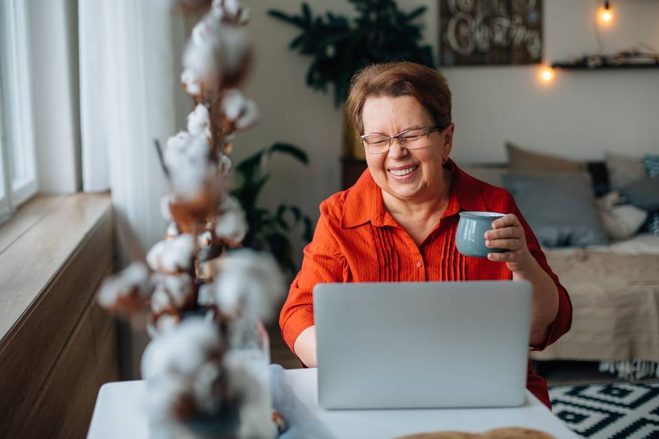 woman at computer