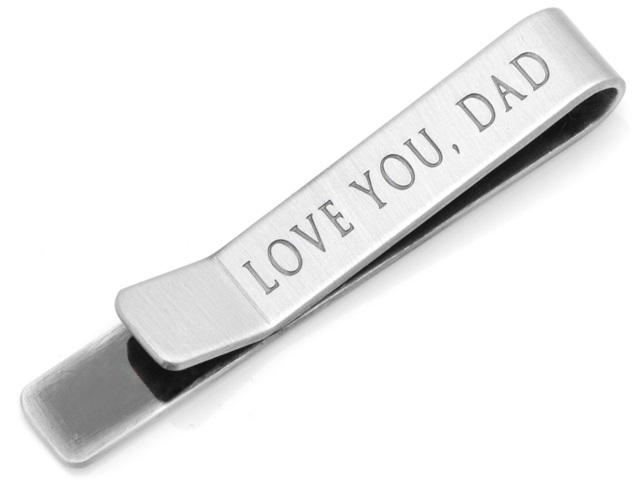 Dad Tie Clip Father of the Groom Gift Personalized Tie Clip 