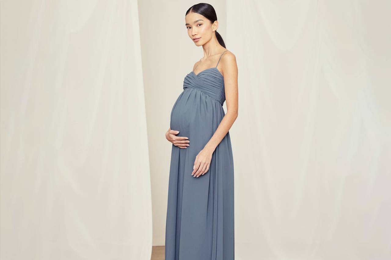 Bella Maxi Maternity Dress (White) - Maternity Wedding Dresses, Evening  Wear and Party Clothes by Tiffany Rose CA