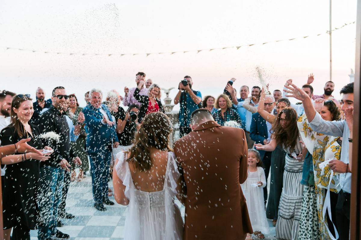 greek wedding reception