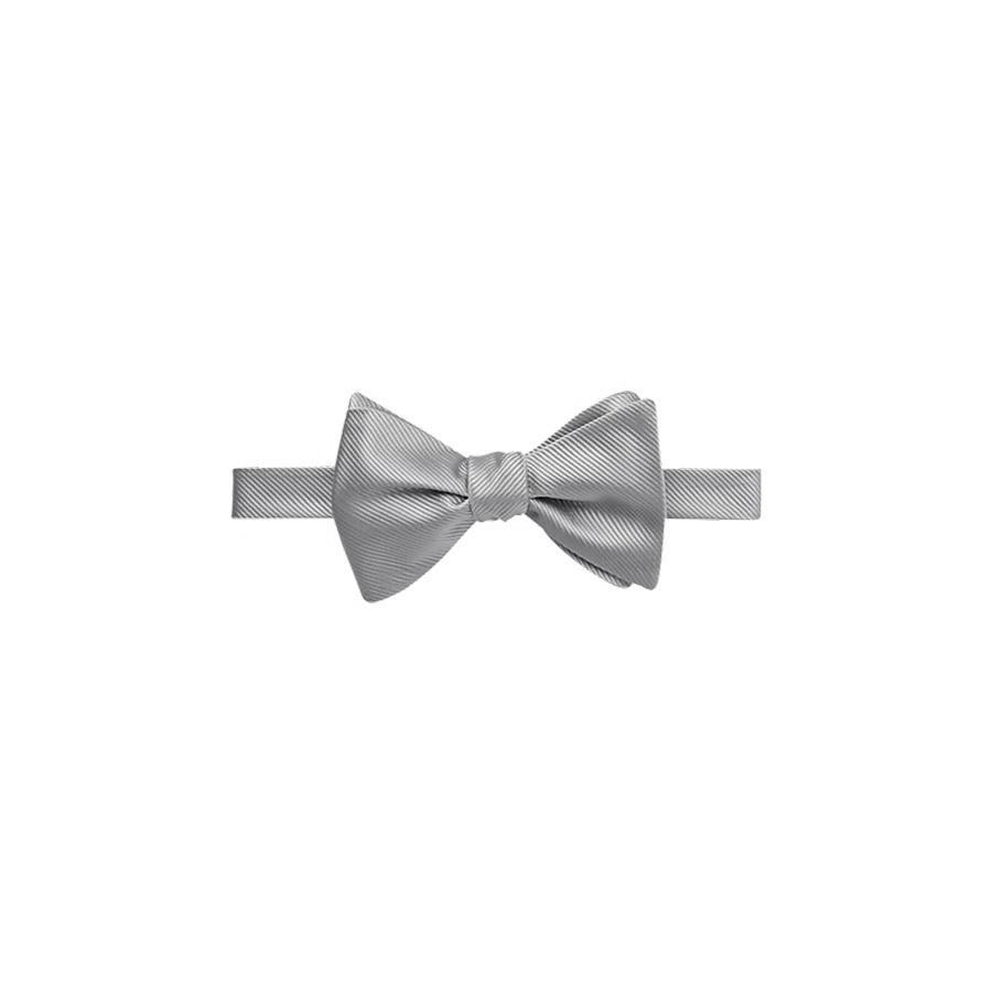 Christian Dior adjustable Metallic Silver Bow Tie