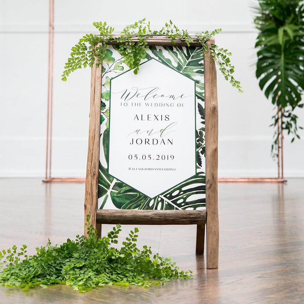 Wedding Welcome Sign Chalkboard Easel for Wedding Bride and Groom Name Sign  A-frame Wedding Sign wedding Sandwich Board Easel 