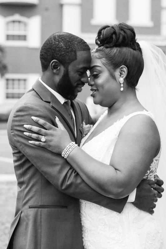 bride with high bun